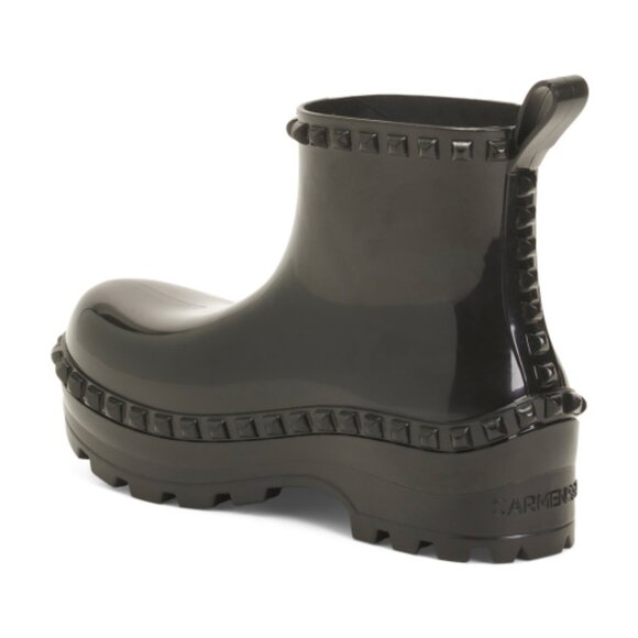 NEW CARMEN SOL Made In Italy Graziano Jelly Studded Boots FOR women 1125 10m5 - Picture 3 of 5